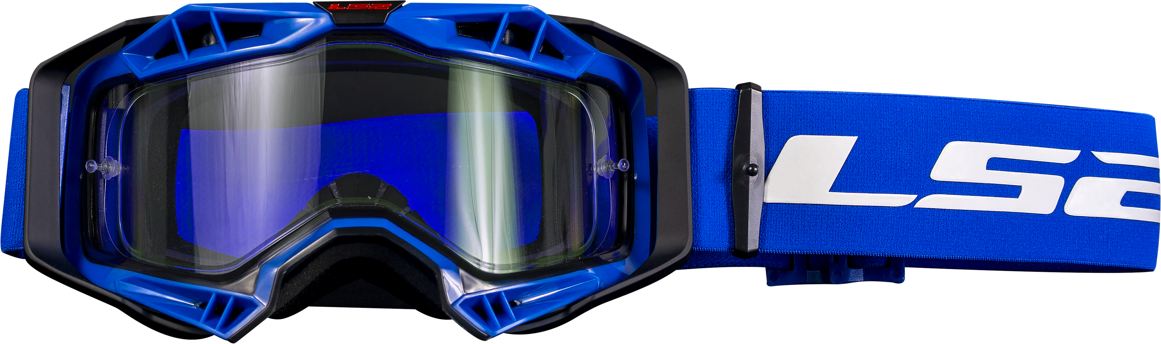 AURA ENDURO GOGGLE BLACK BLUE CLEAR